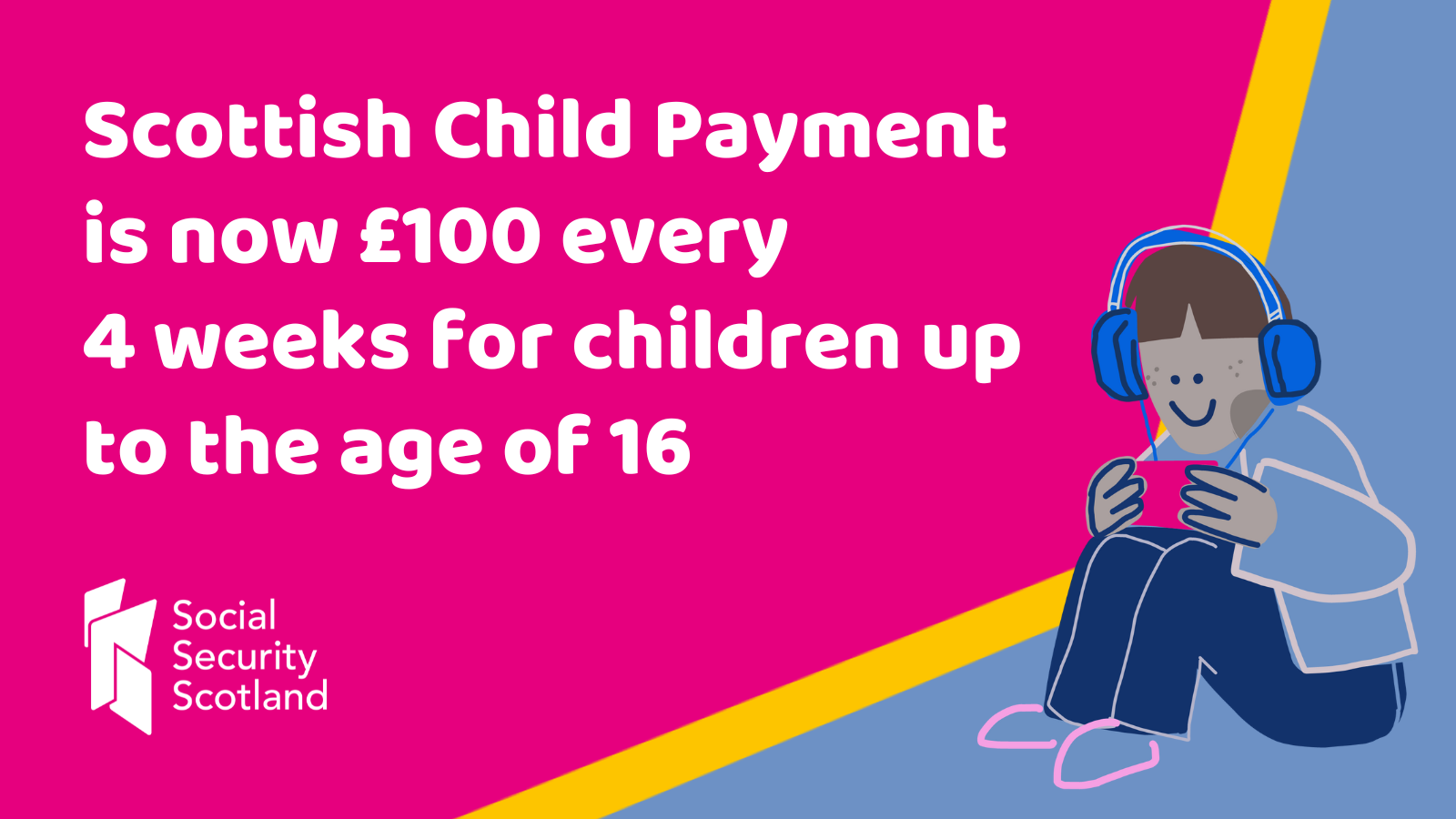 Scottish Child Payment Landscape Graphic 1600x900
